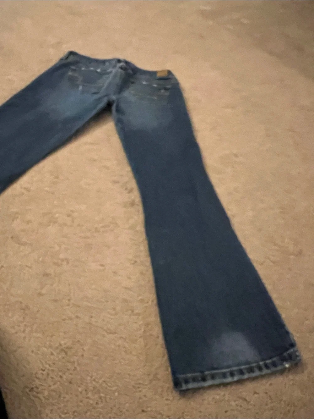 American Eagle Outfitters Dark Blue Favorite boyfriend distressed jeans size 4